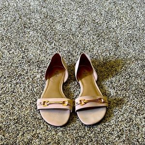 Call it Spring brand; light pink flats with a pink buckle style.